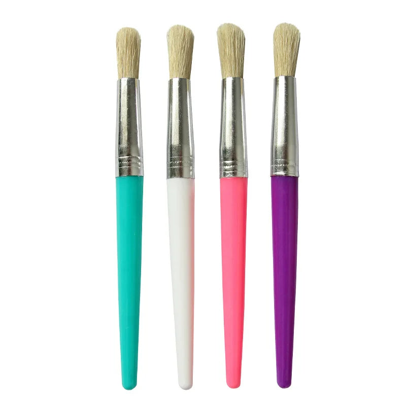 4 Coloured Paint Brush Pack