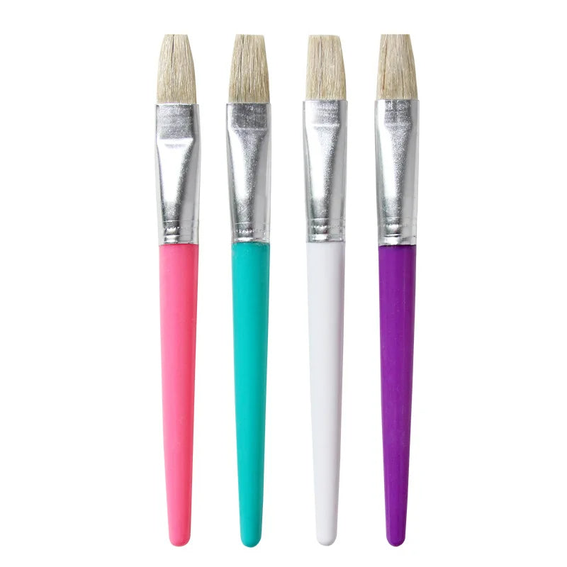 4 Coloured Paint Brush Pack