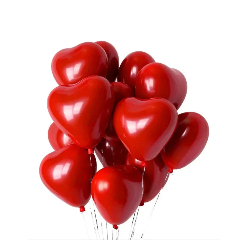 Red Heart Ballons