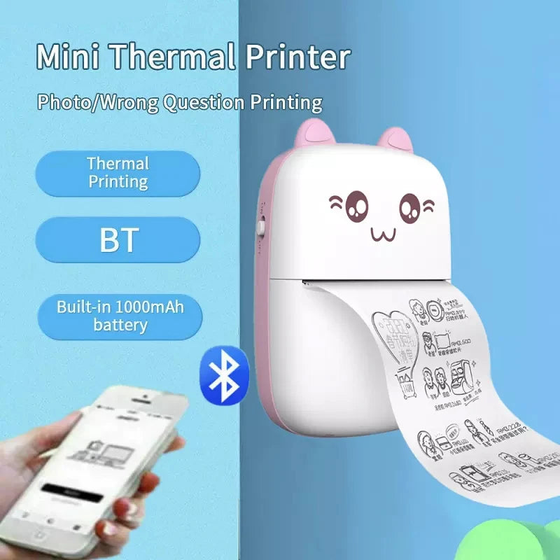 Portable Cat Thermal Printer With Bluetooth