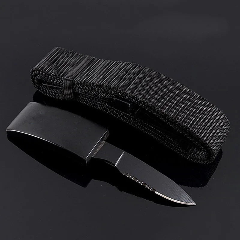 Mens Tactical Belt with Army Knife