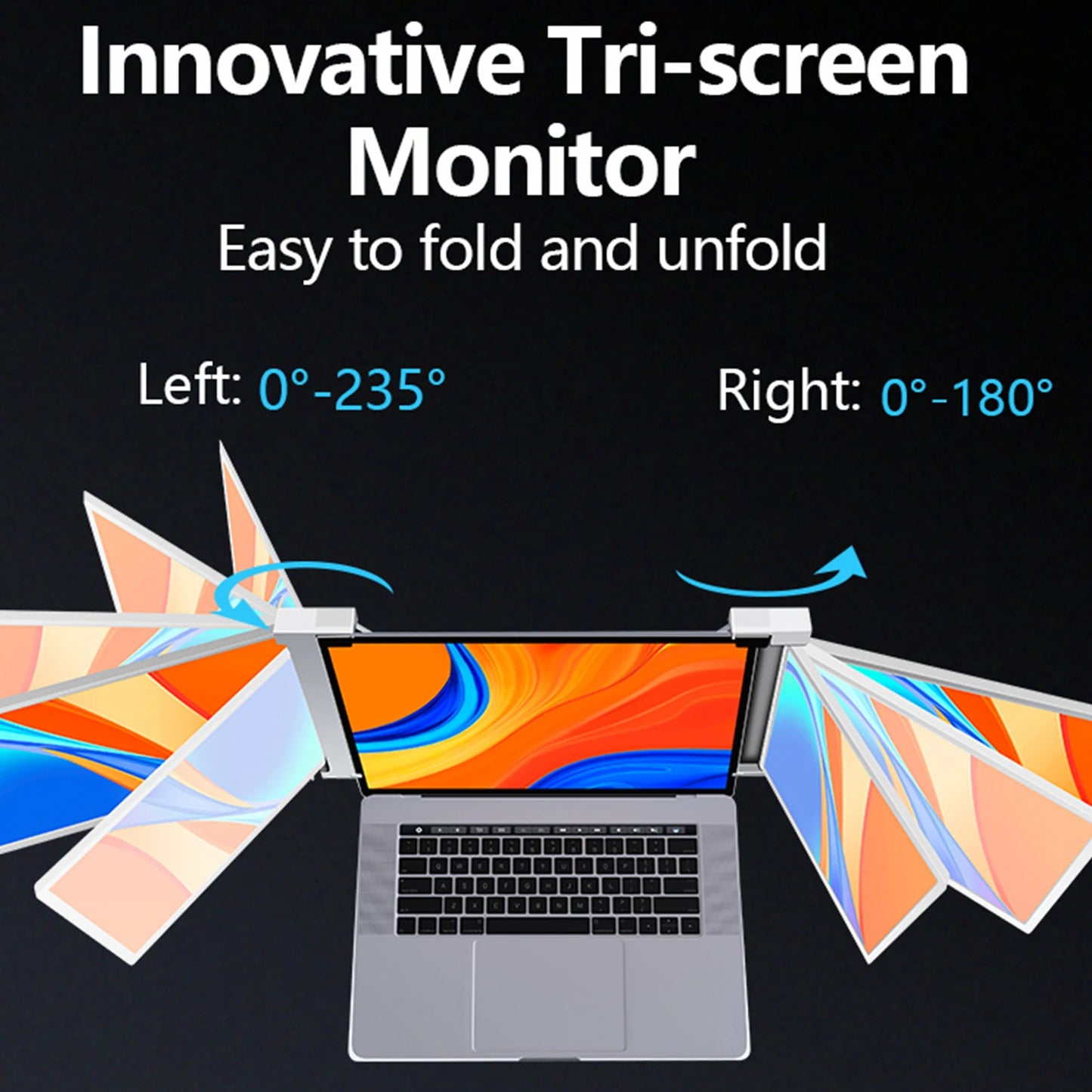 14" FULL HD Tri-Fold Laptop Screen Attachment