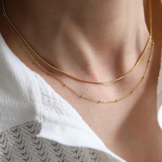 Double Layered Stacking Necklace